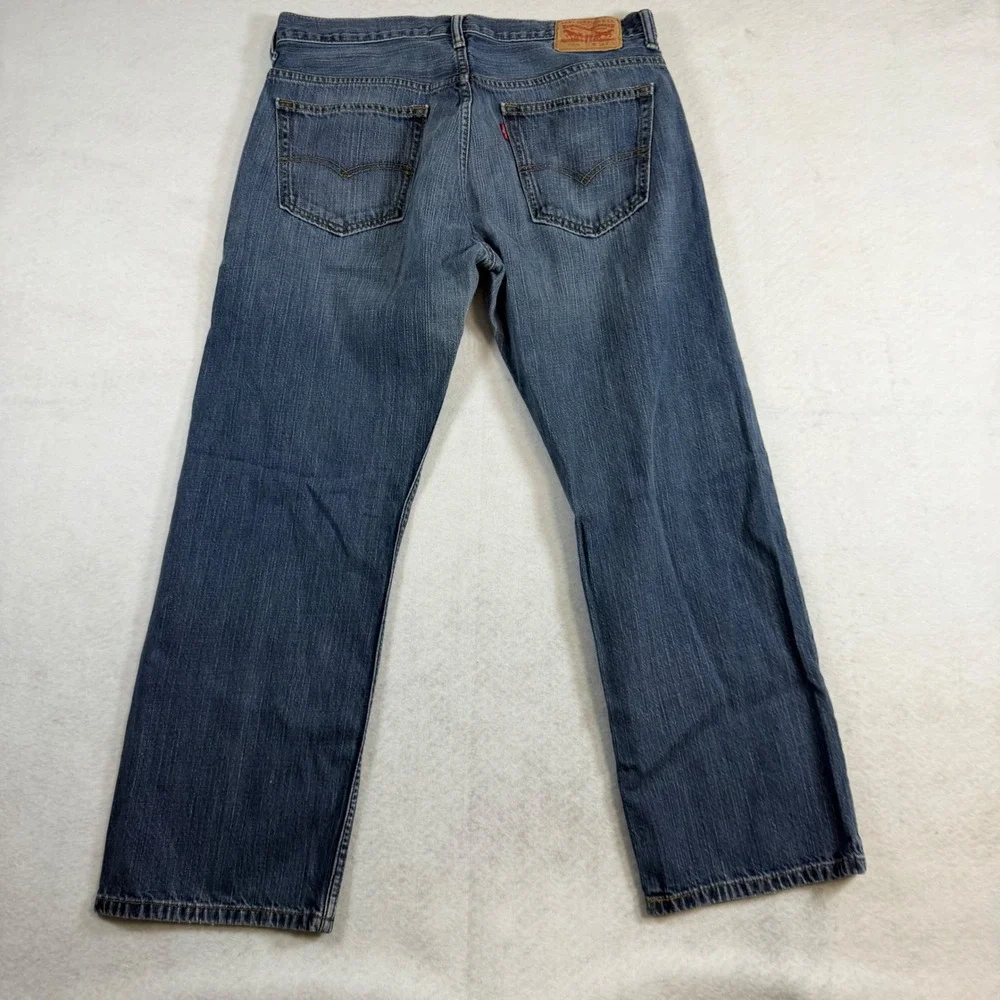 Levis 569 Loose Straight Leg Jeans Mens 34x30 Blue Medium Wash Denim Relaxed Fit